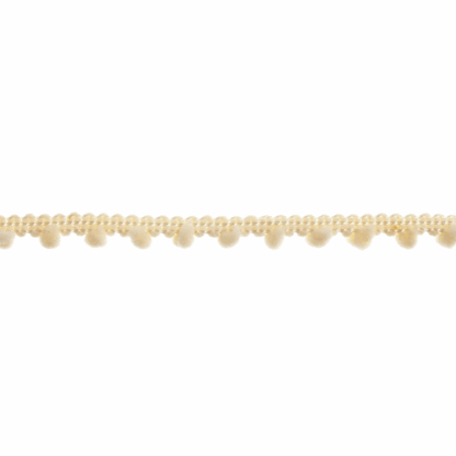 Trimits Small Cream Pom Pom Trim Edging - 27.4m x 7mm (Full roll)