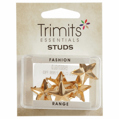 Trimits Gold Star Claw Studs - 21mm (Pack of 8)
