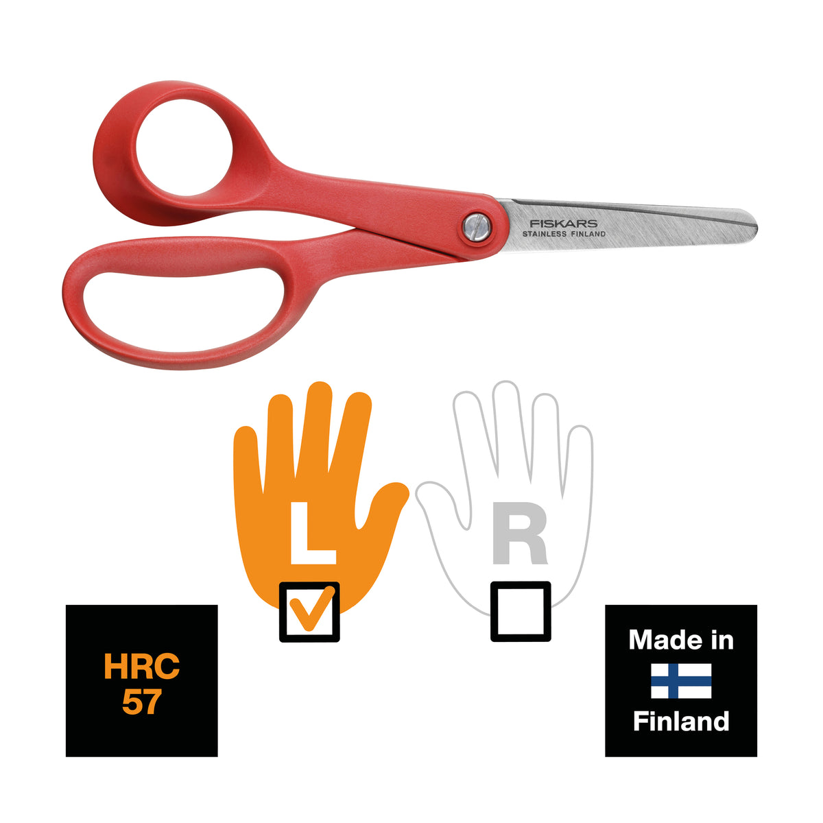 Fiskars Classic left-handed kids scissors 13cm