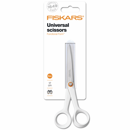 Fiskars General Purpose: Functional Form Scissors - White: 17cm/6.7in