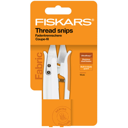 Fiskars spring-action thread snips with SoftGrip handle