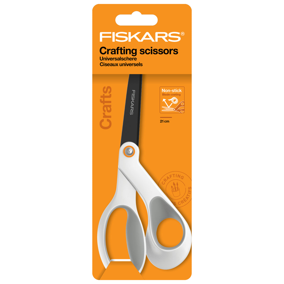 Fiskars non-stick general purpose scissors 21cm