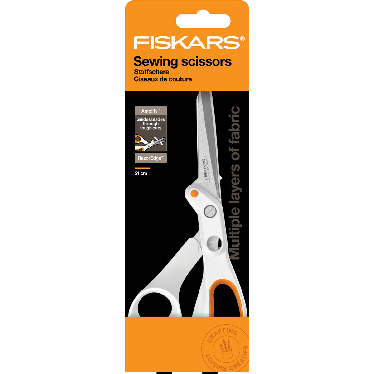 Fiskars Amplify sewing scissors 21cm