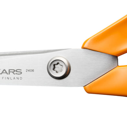 Fiskars Classic 21cm scissors with orange handles