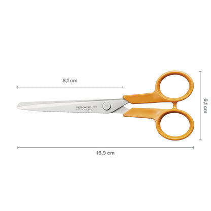 Fiskars Classic 16cm small scissors with orange handles