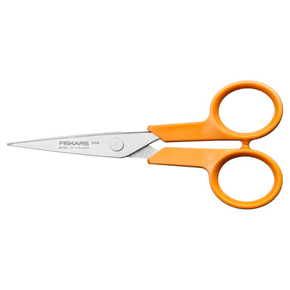 Fiskars Classic 13cm needlework scissors with orange handles