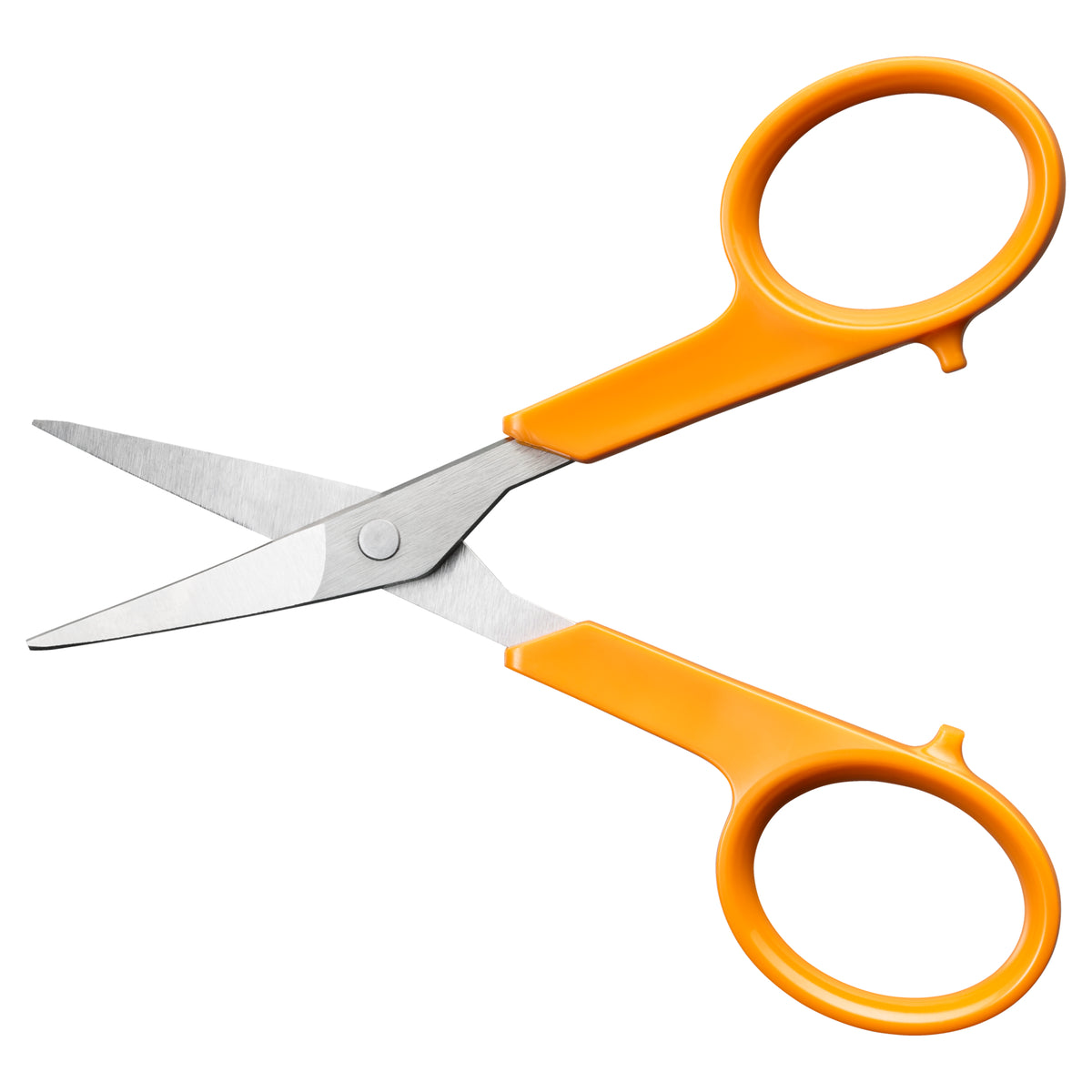 Fiskars Classic 10cm curved embroidery scissors with orange handles