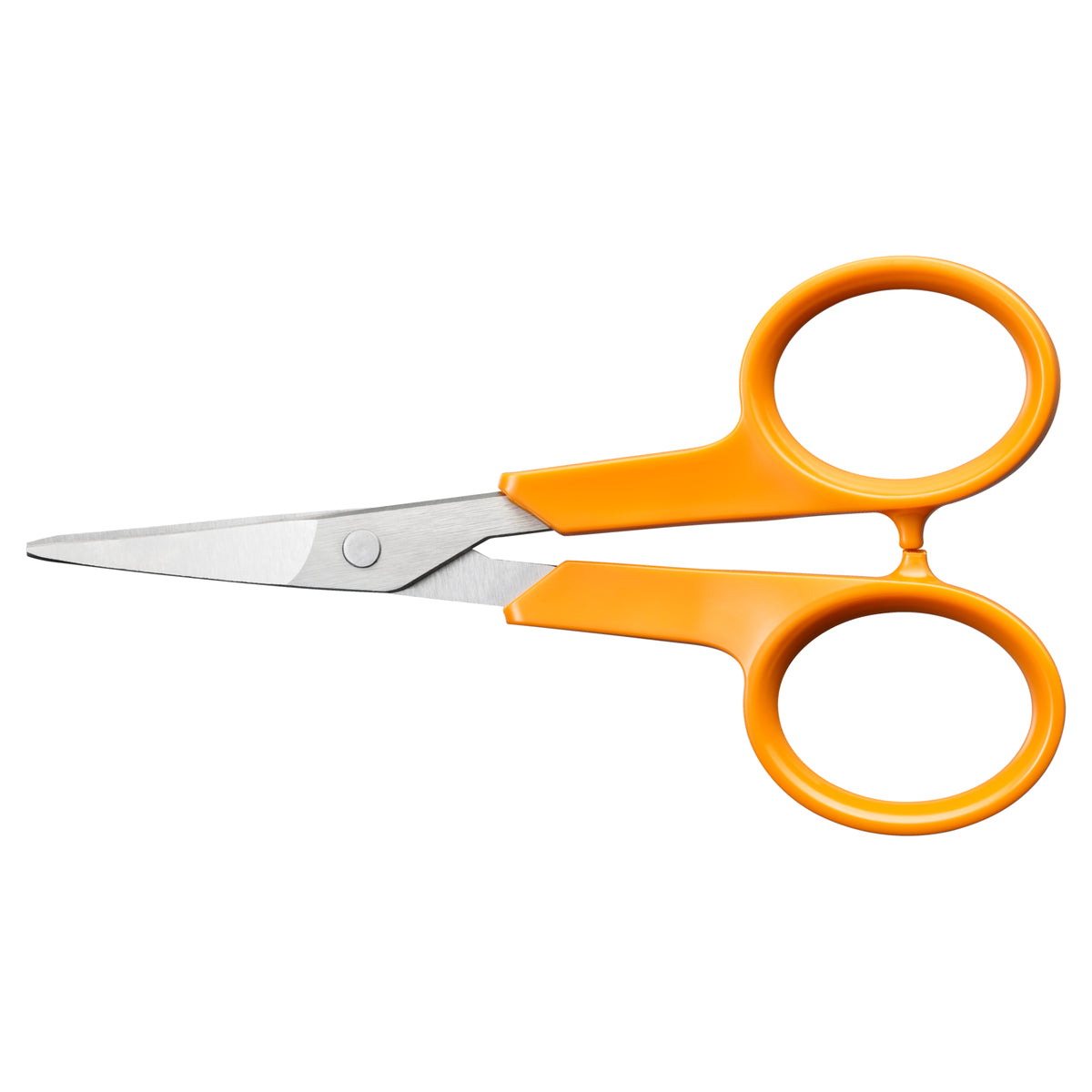 Fiskars Classic 10cm curved embroidery scissors with orange handles