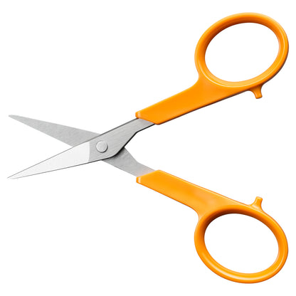 Fiskars Classic 10cm straight embroidery scissors with orange handles