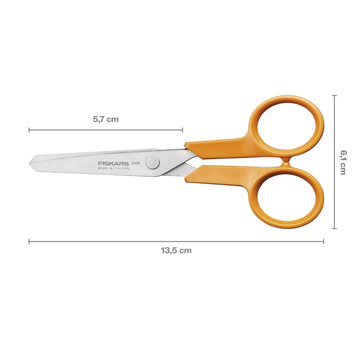Fiskars Classic 13cm hobby scissors with orange handles