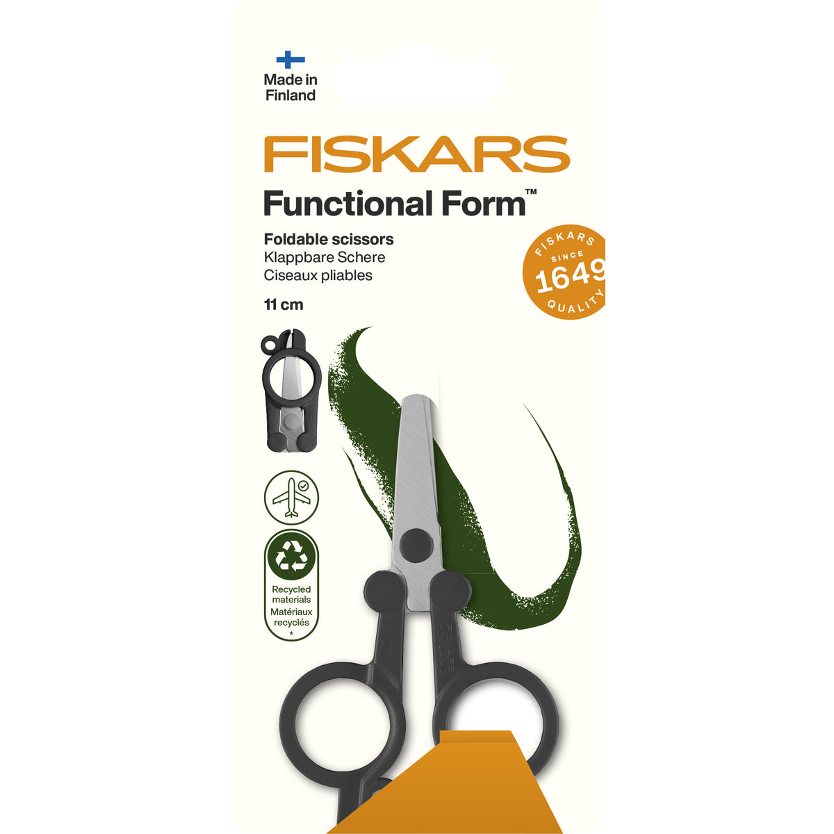 Fiskars ReNew 11cm foldable scissors