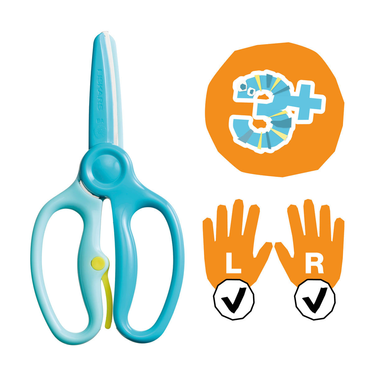 Fiskars training kids scissors with activity book