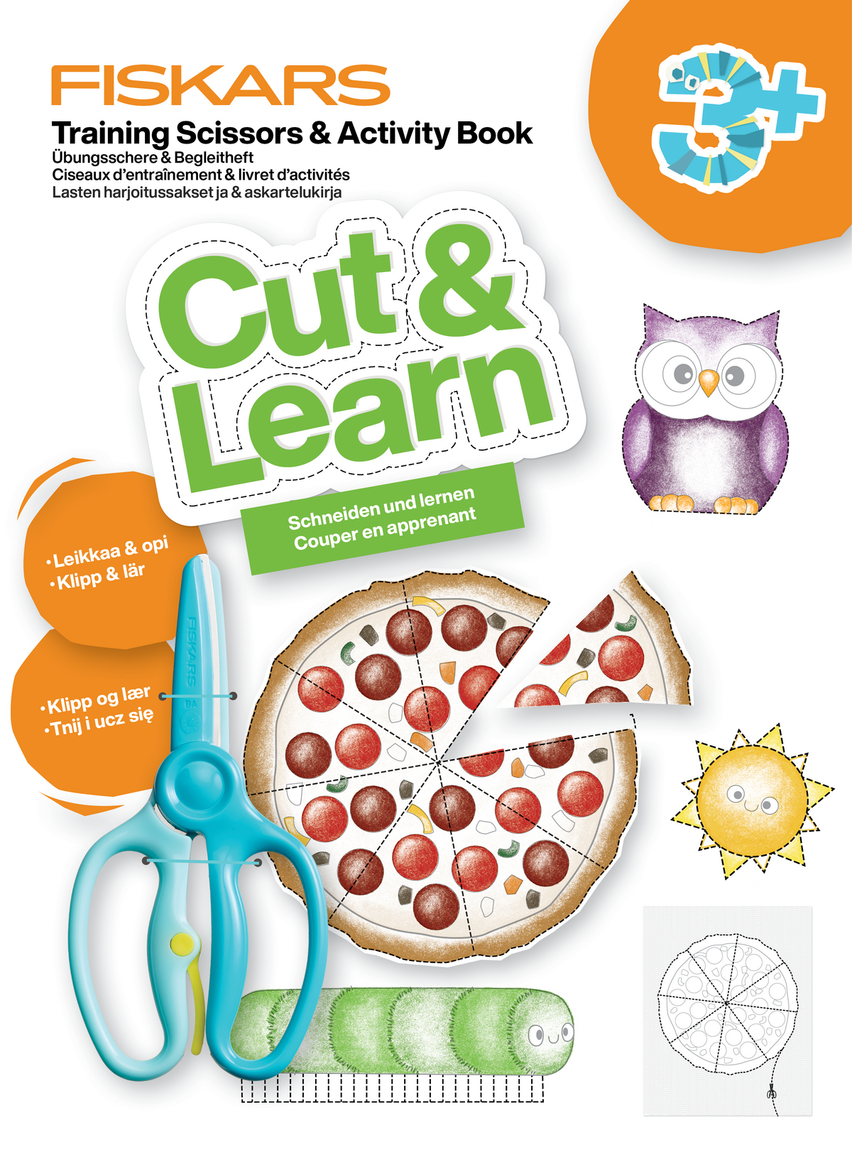 Fiskars training kids scissors with activity book
