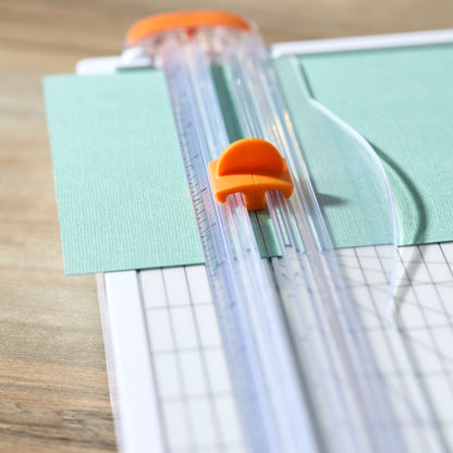 Fiskars SureCut A4 paper trimmer with storage drawer