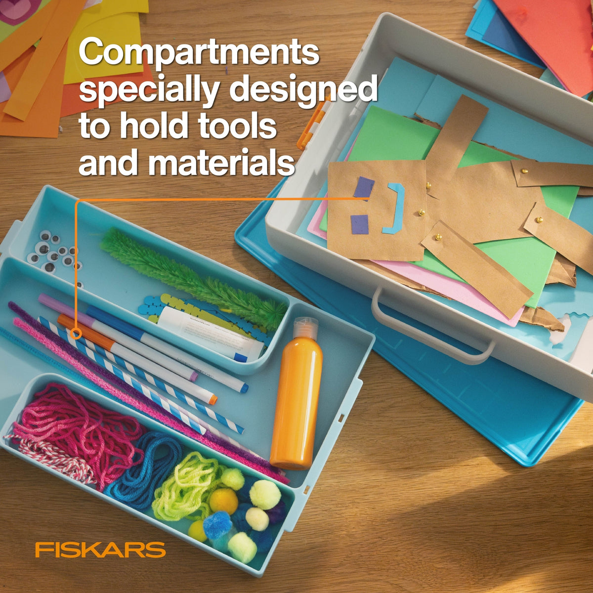 Fiskars kids creating tool box with carry handle