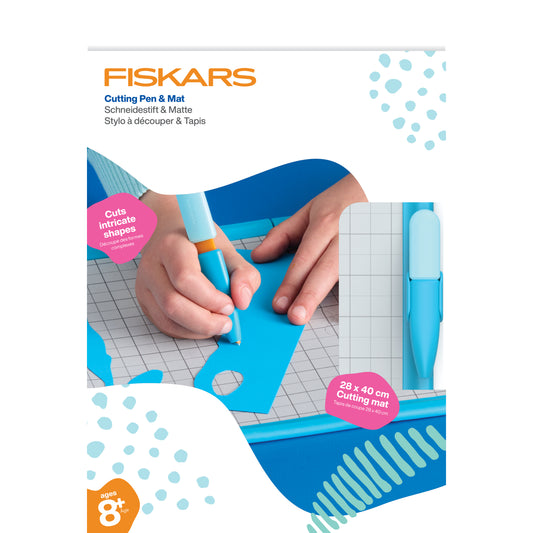 Fiskars kids cutting pen with foldable cutting mat
