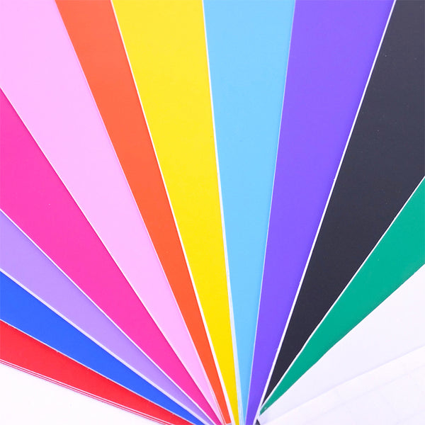 Cricut Compatible 12x12 Bumper Pack * Matte * Adhesive Vinyl - 48 sheets of Matte (12 colours) with 4 Transfer Tape Sheets
