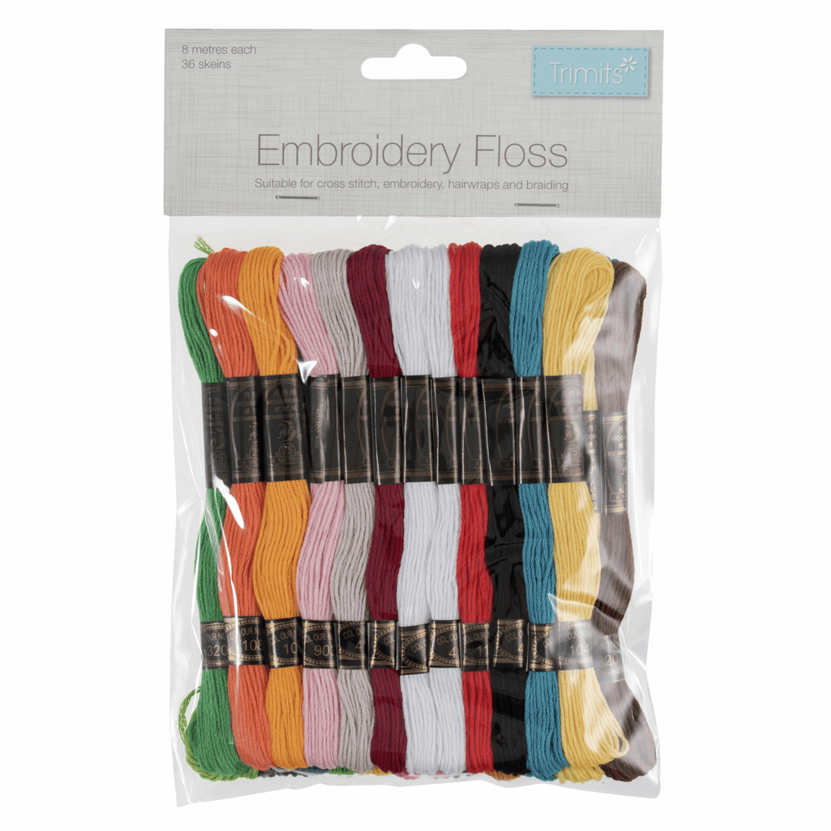 Embroidery Floss - Assorted Pack of 36 Skeins