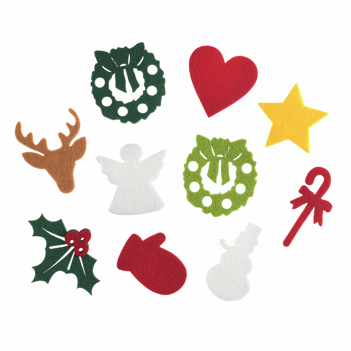 Trimits Christmas Felt Shapes (Pack of 20)