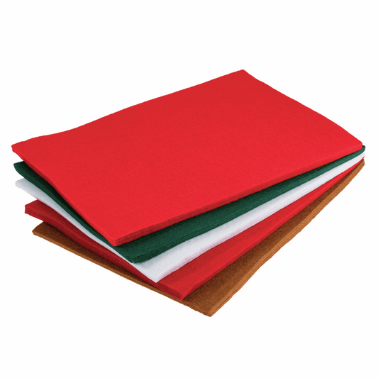 Trimits Assorted Felt Squares 20cm x 30cm (Pack of 25)