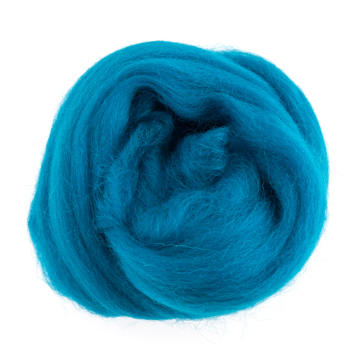 10g bundle of turquoise wool roving