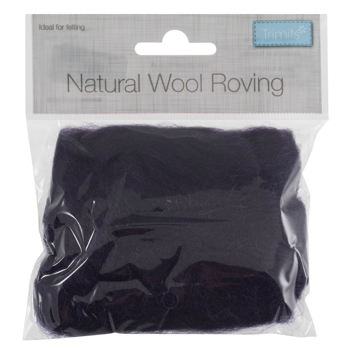 10g bundle of plum wool roving