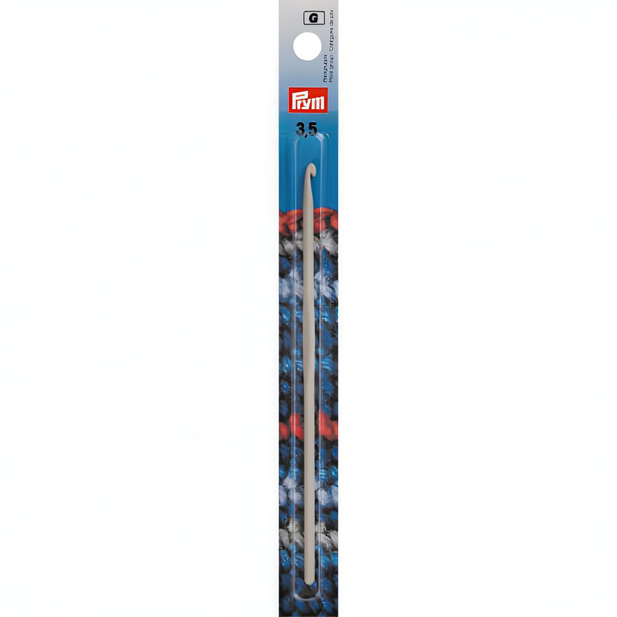 Prym Aluminium Crochet Hook (without Handle) -  Pearl Grey 14cm (3.5mm)