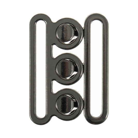 Black metal nurses belt clasp buckle