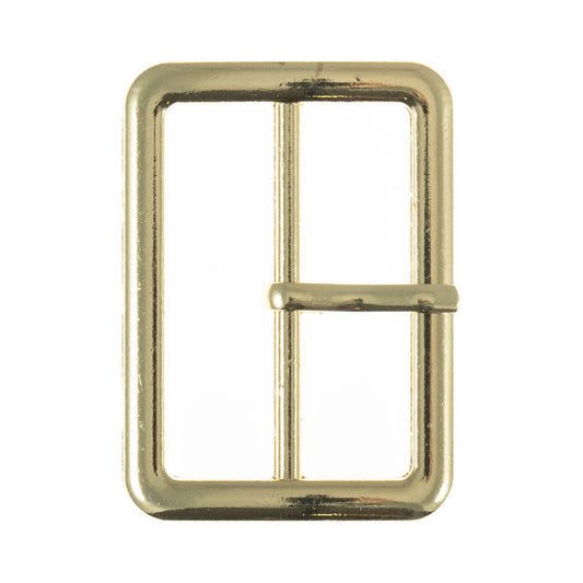 Gold rounded rectangle prong buckle