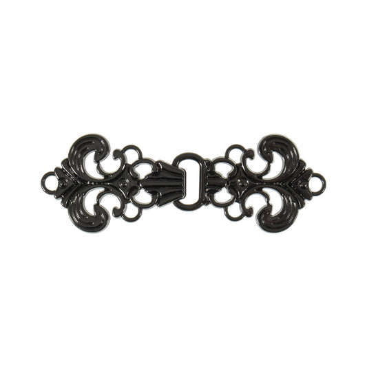 Gunmetal filigree clasp buckle