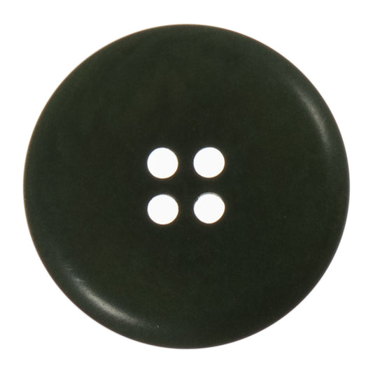 Round khaki corozo button with four holes