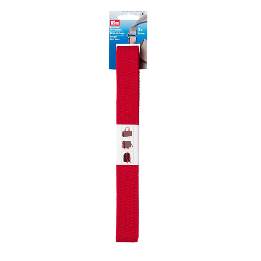 Prym Red Bag Strap - 30mm x 3mm