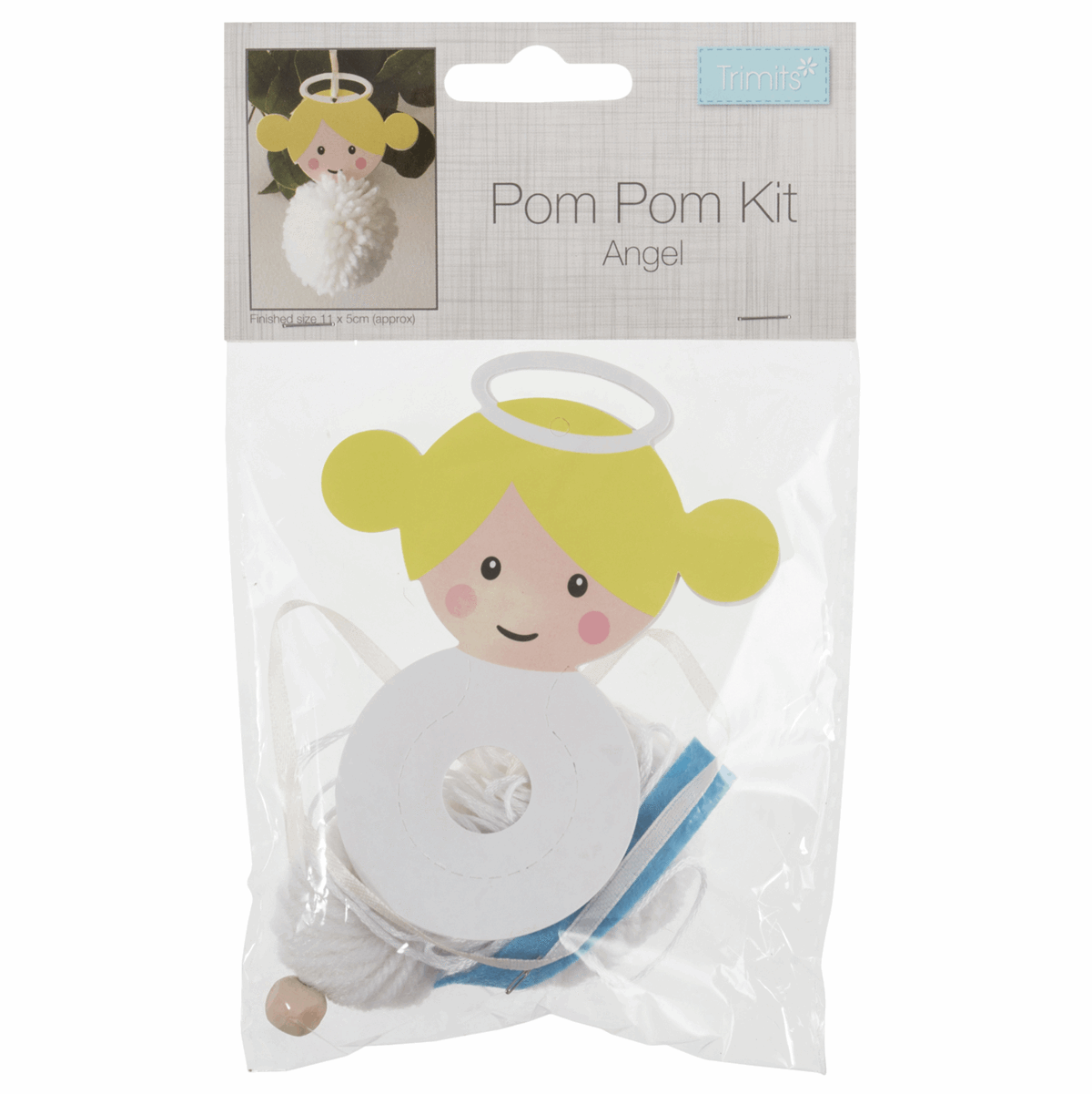Trimits Pom Pom Decoration Kit - Christmas Angel