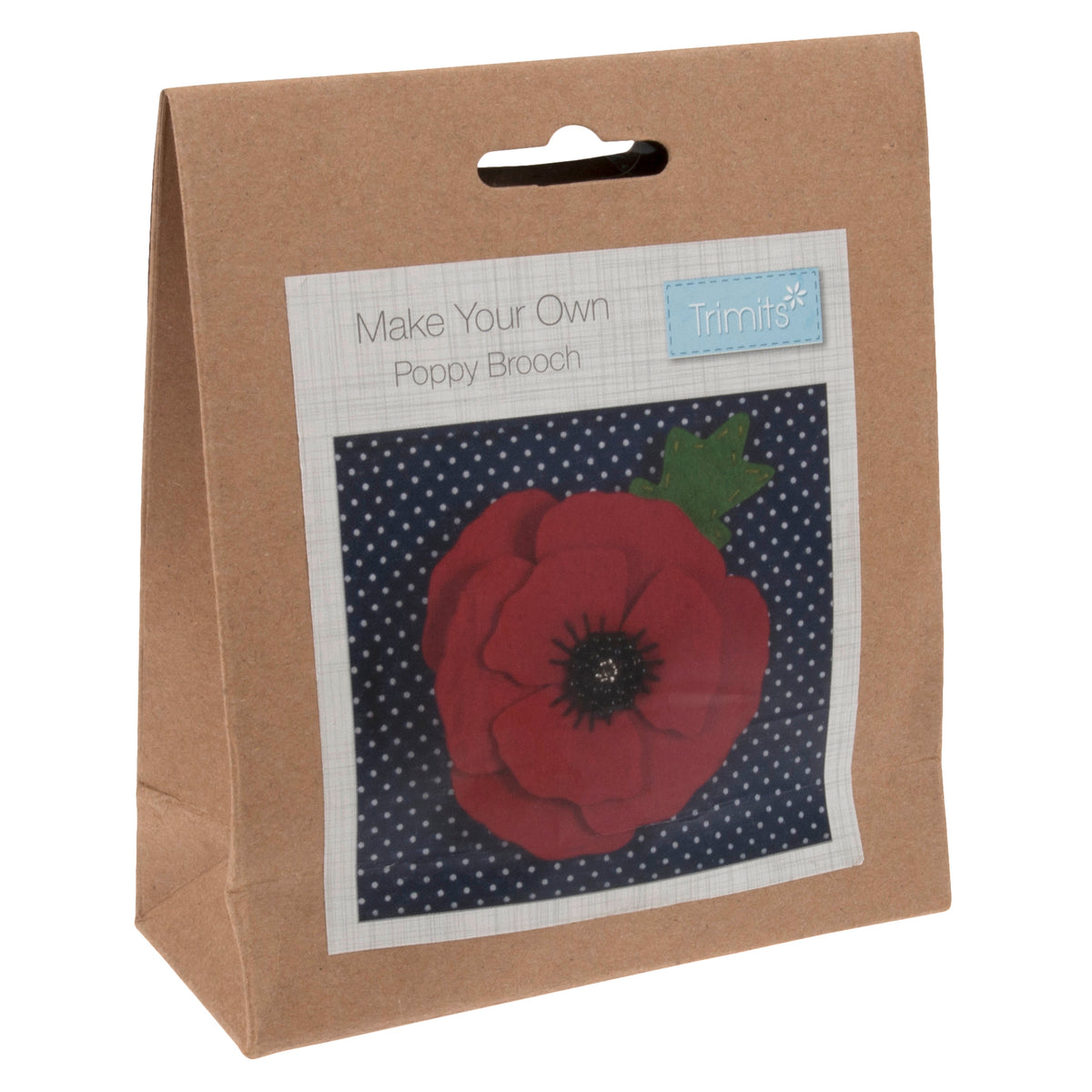 Trimits Felt Decoration Kit - Poppy Brooch