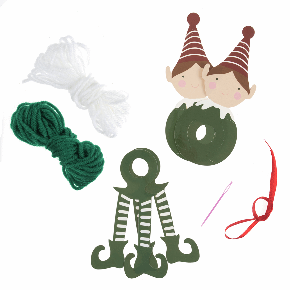 Trimits Pom Pom Decoration Kit - Christmas Elf