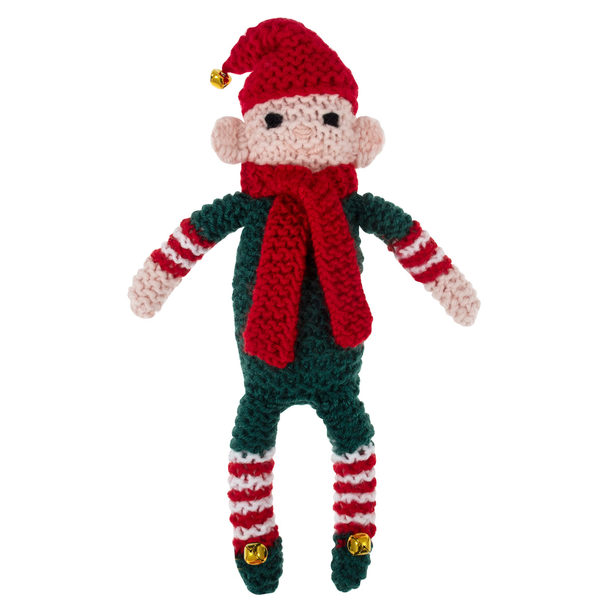 Finished knitted Christmas elf