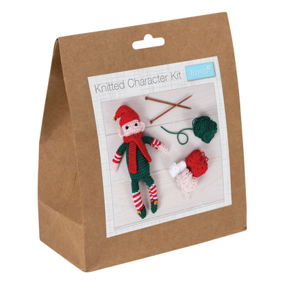 Finished knitted Christmas elf