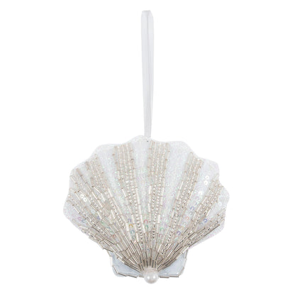 Finished felt beaded shell hanging decoration