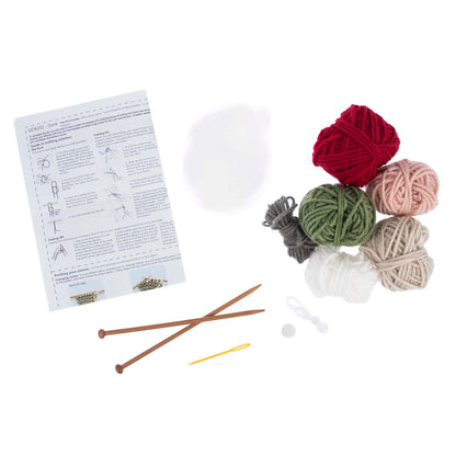 Trimits Christmas gonk knitting kit with finished gonk