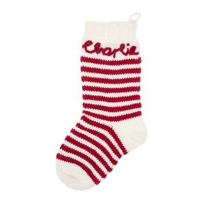 Trimits knitted Christmas stocking kit with yarn and needles