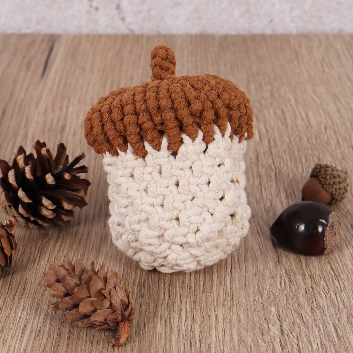Macrame acorn decoration