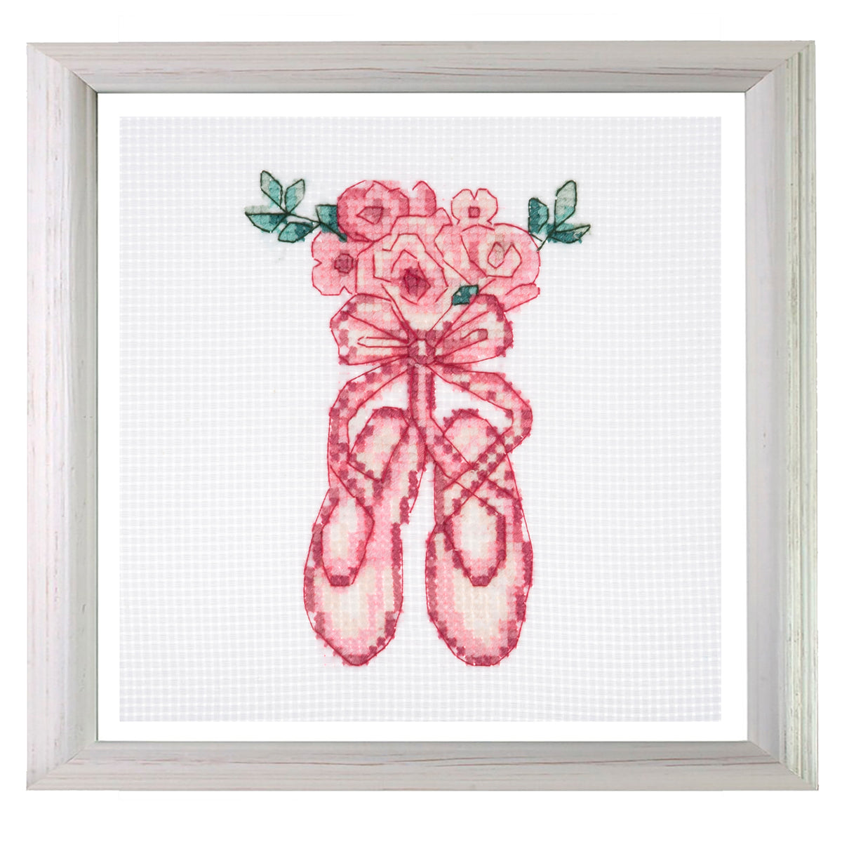 Trimits mini cross stitch kit showing a ballet design