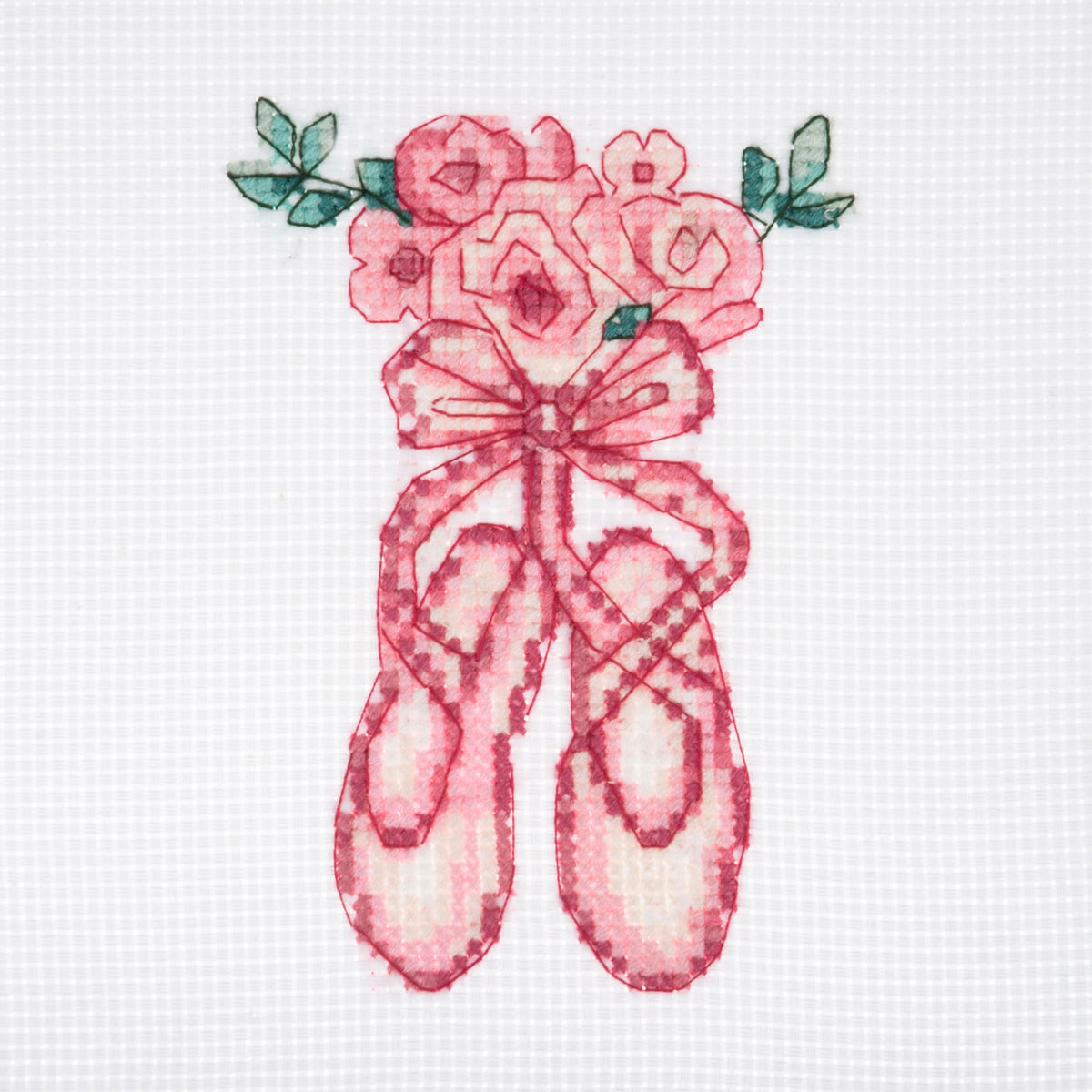 Trimits mini cross stitch kit showing a ballet design