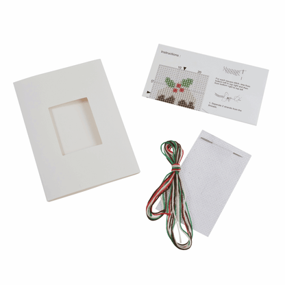 Trimits Cross Stitch Greeting Card Kit - Christmas Pudding