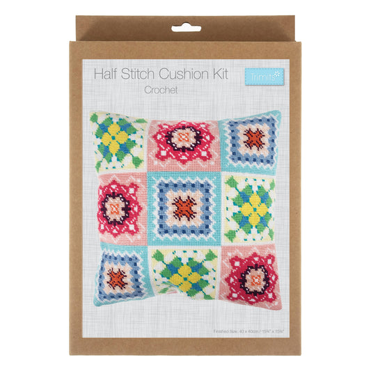 Trimits Crochet half stitch tapestry cushion cover kit