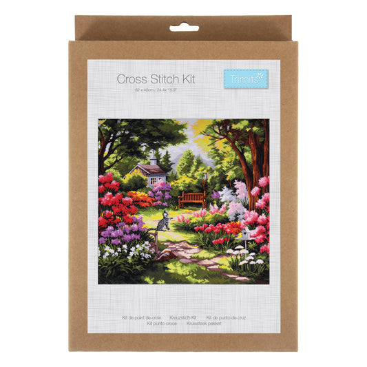 Trimits Garden counted cross stitch kit design