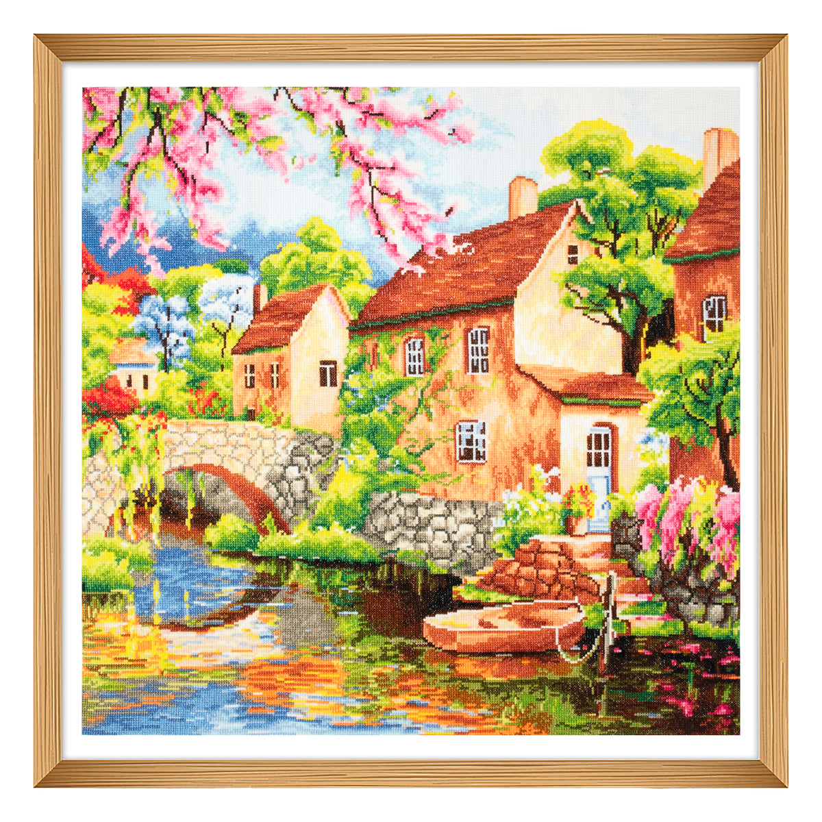 Finished home counted cross stitch design