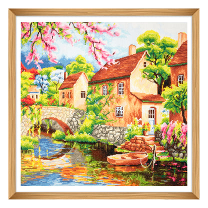 Finished home counted cross stitch design