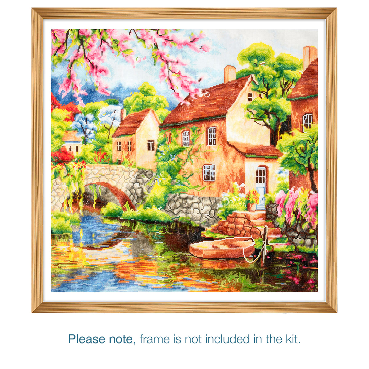 Finished home counted cross stitch design