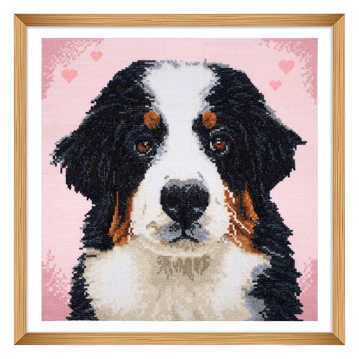Finished woof counted cross stitch design